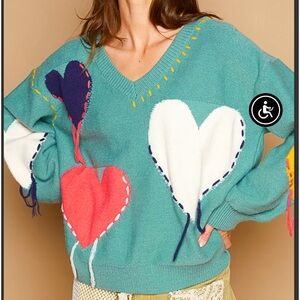 POL Heart Sweater